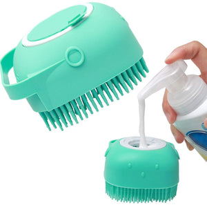 Silicone Pet Dog Shampoo Massager Bathing Brush