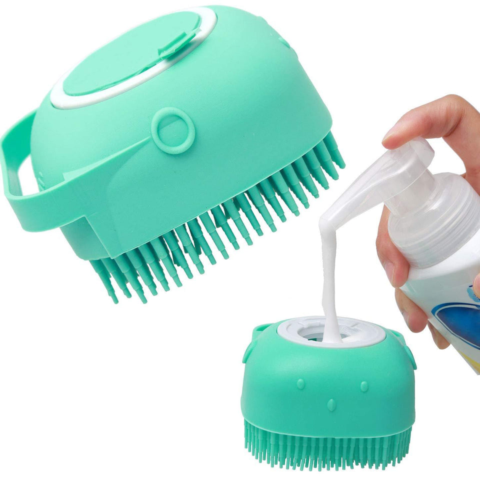 Silicone Pet Dog Shampoo Massager Bathing Brush