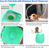 Silicone Pet Dog Shampoo Massager Bathing Brush