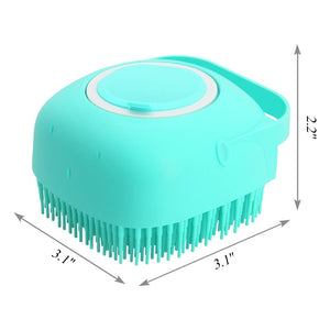 Silicone Pet Dog Shampoo Massager Bathing Brush