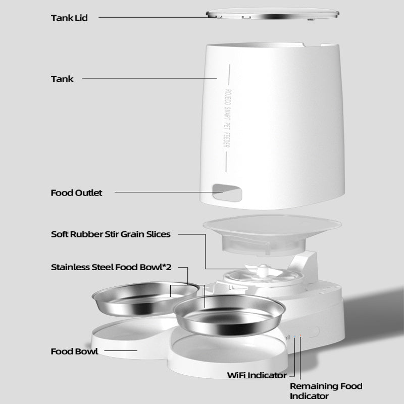 4L Automatic Pet Food Dispenser Accessorie