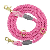 Rope Metal Chain Collar Strap Pet Outdoor Walking Leashes