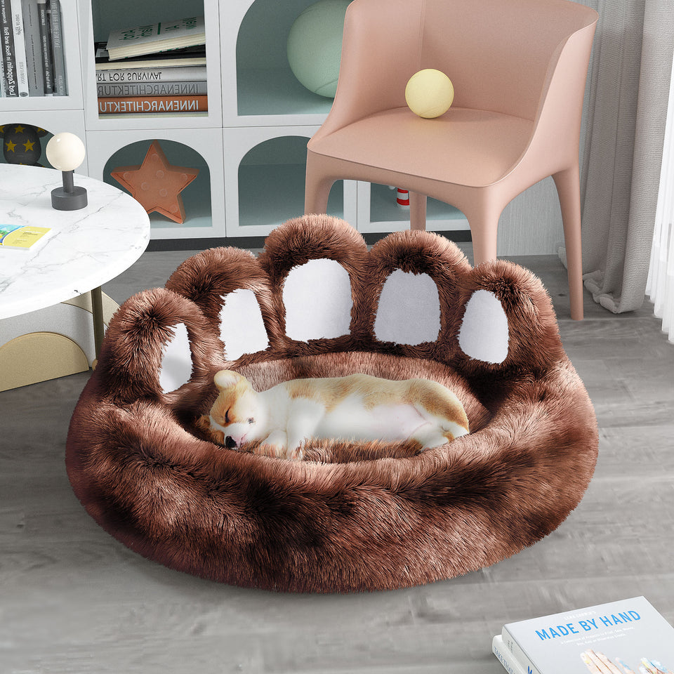 Cute Dog Bear Paw Shape Dog Bed