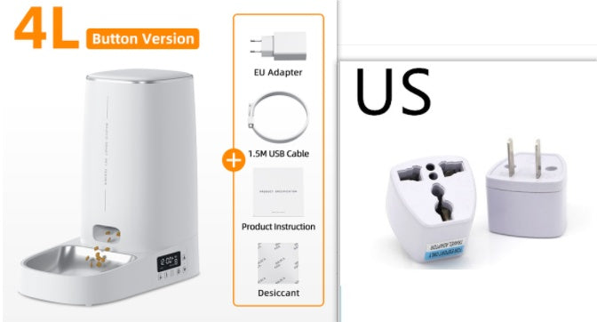 4L Automatic Pet Food Dispenser Accessorie
